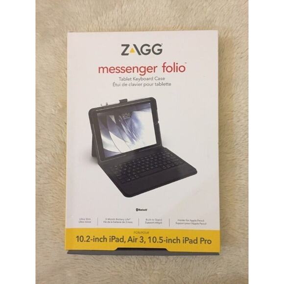 ZAGG Apple iPad 10.2-inch Keyboard Messenger Folio - Picture 1 of 5